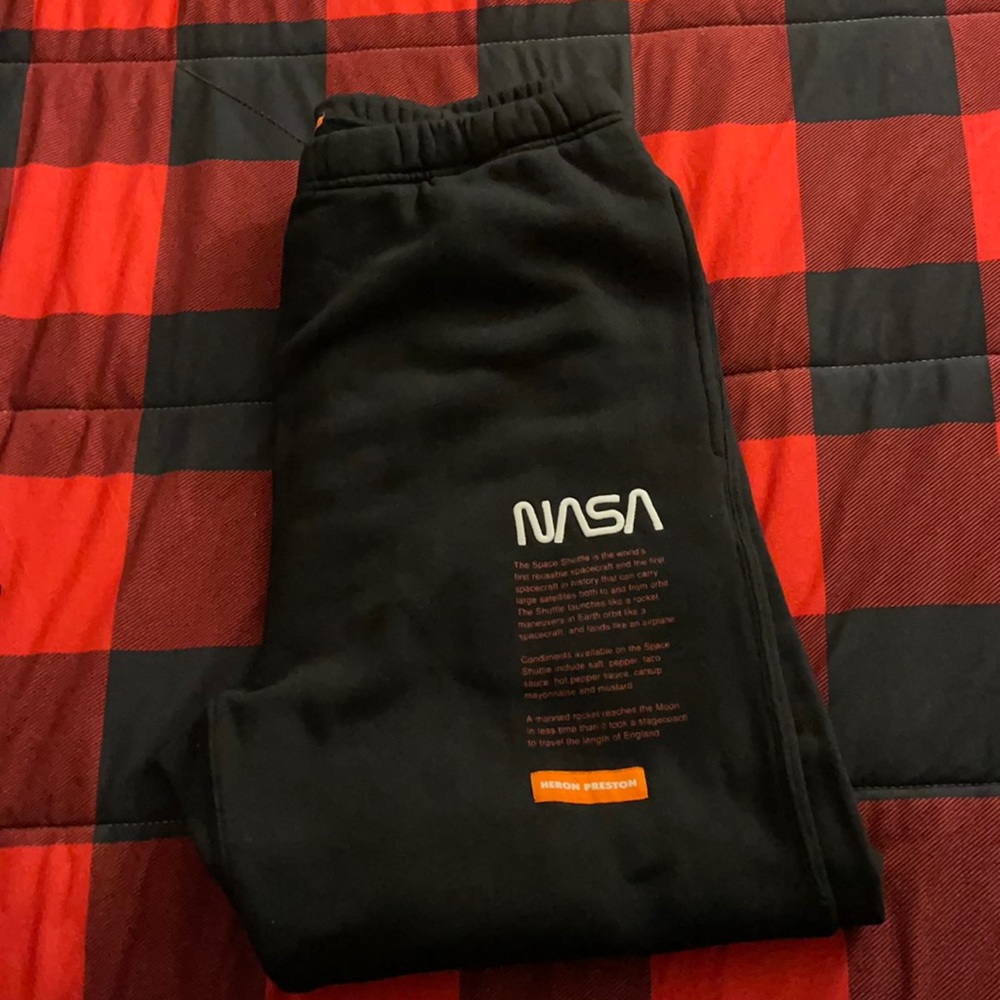 NASA sweat pants size xl heron Preston